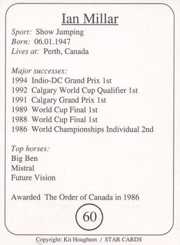 1995 Star Cards Riders of the World #60 Ian Millar Back